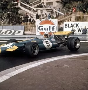 Jack Brabham, Brabham BT33 Monaco Grand Prix, Monte Carlo 1970 World LAT Photographic Ref: 3/4037AH
