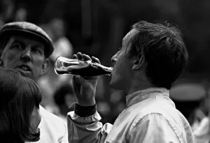 Images Dated 19th September 2013: Jackie Stewart Wins: Seen here with Ken Tyrrell and Foreground Wife Helen