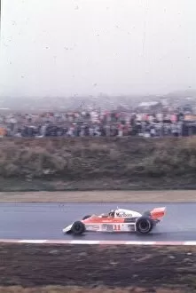 James Hunt, McLaren M23-Ford (3rd place) Japanese Grand Prix, Fuji 24th October 1976 World LAT Photographic Ref
