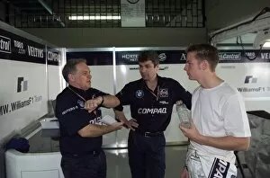 Images Dated 24th March 2000: Jenson Button talks with Patrick Head