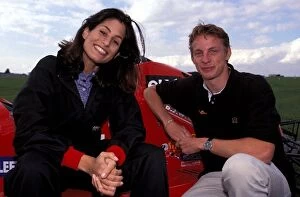 Images Dated 7th May 2004: Jenson Button on TV: Formula Ford Racer Jenson Button appears on TV on Channel 4 programme The