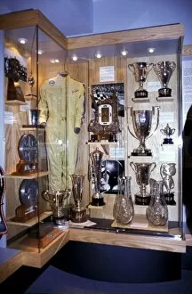 Images Dated 6th November 2003: The Jim Clark Room: Trophies and memorabilia of two time Formula One World Champion Jim Clark