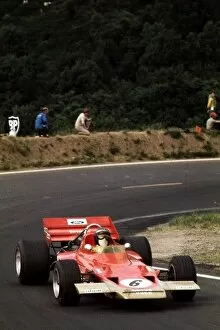 Images Dated 1st June 2021: Jochen Rindt, Lotus 72C, Winner French Grand Prix, Clermont-Ferrand