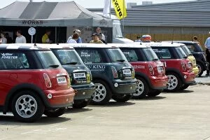 Images Dated 30th July 2002: John Cooper Challenge: Mini Cooper Club Sports in the paddock