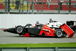 Images Dated 22nd April 2002: Jon Herb (USA) Star Registry WeberGrillsG-Force Chevrolet crashed out on the main straight lap 91