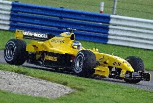 Images Dated 4th February 2004: Jordan Ford EJ14 First Official Test: Nick Heidfeld gives the Jordan Ford EJ14 its first official