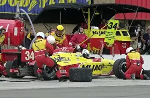 Engineer Collection: Laurent Redon, (FRA), Dallara / Infiniti, makes an early pit stop on his way to a career best