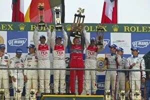 Images Dated 17th June 2007: Le Mans 24 Hour Race: 1st: Emanuele Pirro / Frank Biela / Marco Werner Audi Sport North America