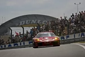 Images Dated 15th June 2008: Le Mans 24 Hour Race: Mika Salo / Jaime Melo Jr / Gianmaria Bruni, Risi Competizione Ferrari F430 GT