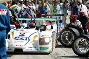 Pit Stop Gallery: Le Mans 24 Hours: JJ Lehto Champion Racing Audi R8 makes a pit stop