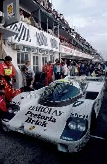 1985 Collection: Le Mans 24 Hours: Sarel van der Merwe / George Fouche / Mario Hytten Kremer Racing Porsche 956