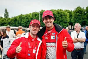 Images Dated 18th June 2016: Le Mans Drivers Parade 2016. Sam Bird and Lucas Di Grassi