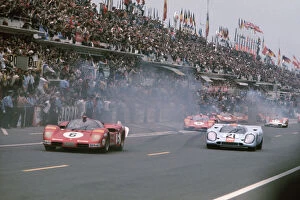 Le Mans, France. 13th - 14th June 1970: L to R: Ignazio Giunti / Nino Vaccarella, retired