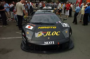 Images Dated 13th June 2006: Le Mans Inspection-June 13, 2006-JLOC Team Lamborghini Murcielago waits at inspection gate