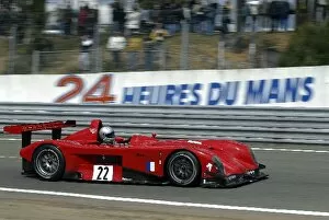 Images Dated 6th May 2002: Le Mans Pre-Qualifying: Perry McCarthy, Jerome Policand and Marc Duez in the Leader aka Panoz