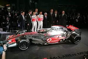 Images Dated 7th January 2008: Mclaren Mercedes MP4-23 Launch: Sir Michael Arthur Ambassador of Great Britain in Germany