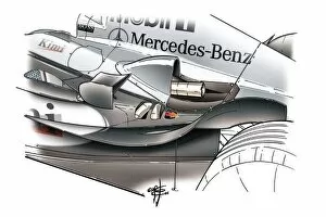 Left Side Gallery: McLaren MP4-19 additional cooling hole: MOTORSPORT IMAGES: McLaren MP4-19 additional cooling hole
