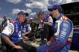 Michael Andretti tries to figure out how to go faster after being only seventeenth fastest for the Molson Indy Toronto