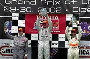 Images Dated 1st July 2002: Michael Valiante (l), Ryan Hunter-Reay (m), and Roger Yasukawa (r)