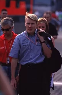 Images Dated 18th May 2021: Mika Hakkinen, McLaren Mercedes Italian Grand Prix, Monza 12 / 9 / 99 World ©LA