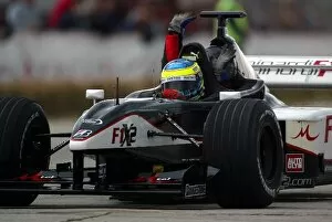 Images Dated 22nd September 2006: Minardi F1x2 Bulgaria: Guests have a ride with Zsolt Baumgartner Minardi F1x2