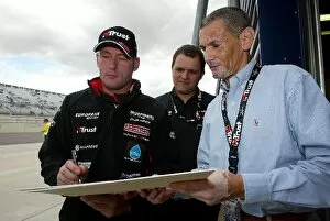 Rockingham Gallery: Minardis Thunder at the Rock: Jos Verstappen, Minardi, signs an autograph