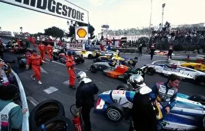 Images Dated 1st November 2004: Monaco Formula 3 Race: Timo Scheider looks on after a pile-up ensued at the first corner