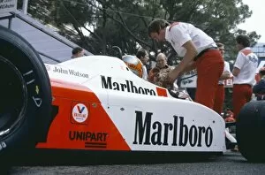 Images Dated 23rd August 2005: Monte Carlo, Monaco. 29-31 May 1981: John Watson, retired. In the pits