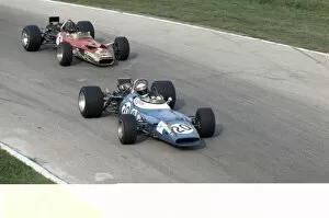 Images Dated 15th August 2005: Monza, Italy. 5-7 September 1969: Jackie Stewart leads Graham Hill. Stewart finished in 1st position