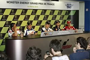 Rd3 French Grand Prix Collection: MotoGP: The Thursday press conference: MotoGP, Rd3, Monster Grand Prix de France