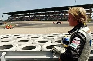 Images Dated 16th August 2003: Nico Rosberg (FIN), Team Rosberg, Portait, watches on while marshalls take away his car