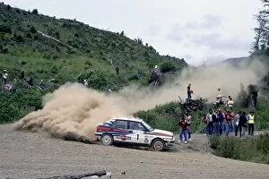 Images Dated 6th September 2005: Olympus Rally, United States. 23-26 June 1988: Miki Biasion / Tiziano Siviero, 1st position