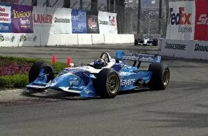 Images Dated 14th April 2002: Patrick Carpentier used the curbs but spun early in qualifying