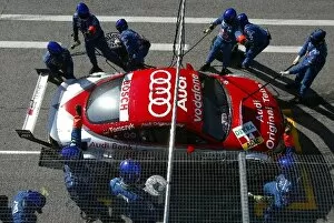 Images Dated 5th September 2003: Pitstop practice of Martin Tomczyk (GER),s line Audi Junior Team, Abt-Audi TT-R