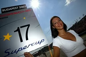 Images Dated 24th August 2003: Porsche Supercup: Marlboro grid girls: Porsche Supercup, Rd9, Hungaroring, Hungary, 24 August 2003