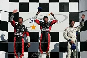 Images Dated 8th May 2005: Porsche Supercup: Patrick Huisman 2nd, race winner Alessandro Zampedri