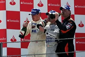 Images Dated 9th September 2007: Porsche Supercup: The podium: Richard Westbrook HISAQ Competition