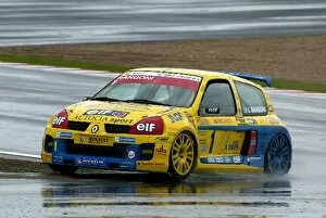 Images Dated 28th April 2003: Renault Clio V6 Trophy: Race winner Luca Rangoni Renault Clio V6