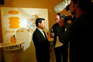 Images Dated 29th January 2004: Renault R24 Launch: Takeshi Natsuno Managing Director of i-mode Planning Department