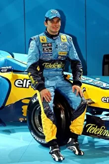 Images Dated 1st February 2005: Renault R25 Launch: Giancarlo Fisichella Renault