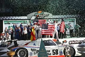 Rolex 24 at Daytona: Overall race winners L-R: Darren Law / Buddy Rice / David Donohue and Antonio Garcia Brumos Racing