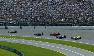 Images Dated 27th May 2002: Sixteenth placed Robbie Buhl (USA) Team Purex G-Force Infiniti leads the pack