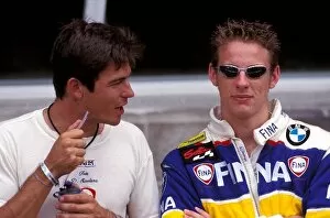 Images Dated 12th May 2004: Spa 24 Hours: David Saelens BMW with team mate Jenson Button BMW