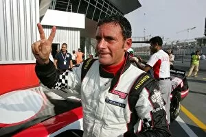 Dubai Autodrome Gallery: Speedcar Series: Gianni Morbidelli celebrates his win in Parc Ferme