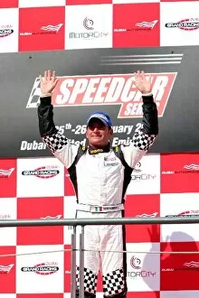 Speedcar Gallery: Speedcar Series: Gianni Morbidelli on the podium