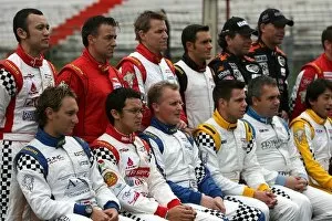 Images Dated 15th February 2008: Speedcar Series: Speedcar Drivers group photograph