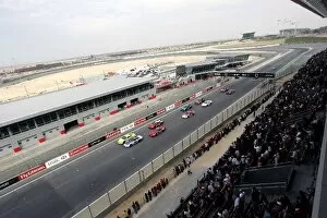 Dubai Autodrome Gallery: Speedcar Series: The start of race two: Speedcar Series, Rd1, Dubai Autodrome, Dubai