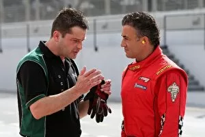 Images Dated 9th November 2008: Speedcar Series Testing: Jean Alesi, right