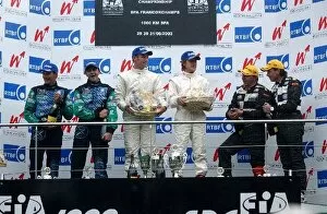 Images Dated 31st August 2003: SR1 Podium and results: FIA Sportscar Championship, Rd 5, Spa-Francorchamps, Belgium. 31 August 2003
