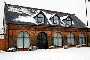 Images Dated 8th February 2007: Sutton Motorsport Images: The snow-covered exterior of The Chapel, 61 Watling Street